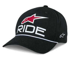 ALPINESTARS RIDE COMP SNAPBACK HAT BLACK/WHITE/RED