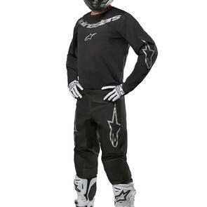 ALPINESTARS FLUID GRAPHITE JERSEY AND PANTS BLACK/SILVER