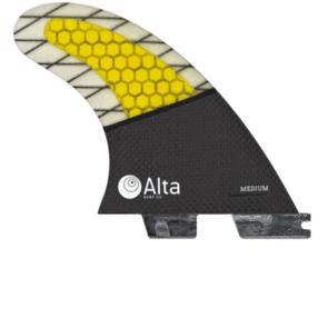 ALTA SURF CO CARBON SERIES THRUSTER YELLOW THRUSTER FCS2 MEDIUM