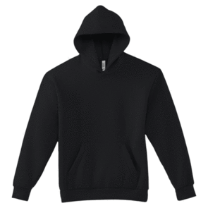 AMERICAN APPAREL RF498 REFLEX FLEECE UNISEX HOODED SWEATSHIRT - BLACK