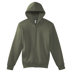 AMERICAN APPAREL RF497 REFLEX FLEECE UNISEX FULL ZIP HOODED SWEAT - LIEUTENANT