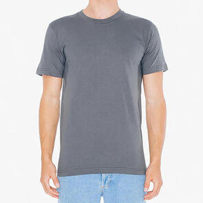 AMERICAN APPAREL 2001W UNISEX FINE JERSEY SHORT SLEEVE T-SHIRT - ASPHALT