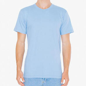 AMERICAN APPAREL 2001W UNISEX FINE JERSEY SHORT SLEEVE T-SHIRT - BABY BLUE