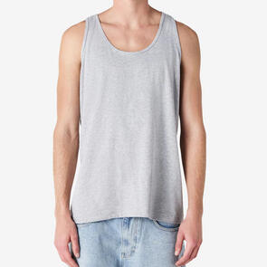 AMERICAN APPAREL 2408W UNISEX FINE JERSEY TANK - HEATHER GREY