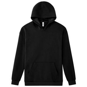 AMERICAN APPAREL RF498 REFLEX FLEECE UNISEX HOODED SWEATSHIRT - BLACK
