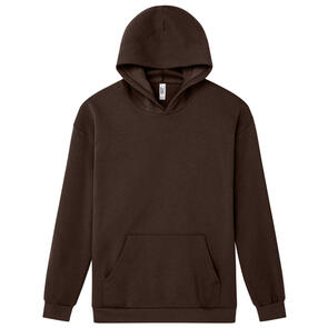 AMERICAN APPAREL RF498 REFLEX FLEECE UNISEX HOODED SWEATSHIRT - BROWN