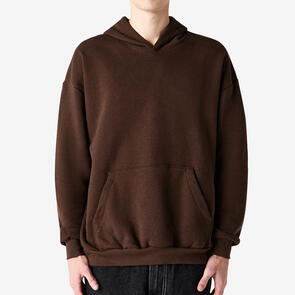 AMERICAN APPAREL RF498 REFLEX FLEECE UNISEX HOODED SWEATSHIRT - BROWN