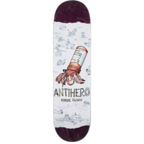 ANTI HERO DECK ROBBIE RUSSO RECYCLING 8.25 ASSORTED STAINS