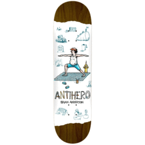 ANTI HERO DECK BRIAN ANDERSON RECYCLING 8.5 ASSORTED STAINS