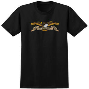 ANTI HERO EAGLE (BLACK MULTI) S/S T-SHIRT BLACK W/ BLACK MULTI COLOR PRINT