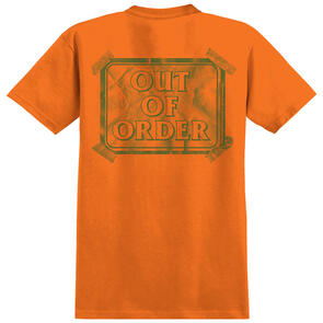 ANTI HERO OUT OF ORDER S/S POCKET T-SHIRT SAFETY ORANGE W/ BLACK, ORANGE & ARMY