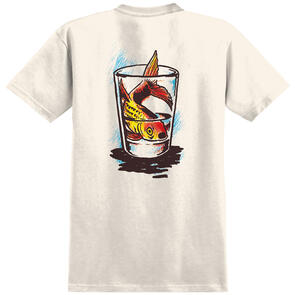 ANTI HERO FISH BOWL S/S T-SHIRT CREAM W/ MULTI COLOR PRINTS