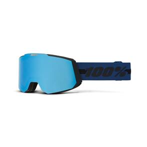 100% SNOWCRAFT GOGGLE DUSTY - HIPER VERMILLION-ROSE W/ BLUE MIRROR