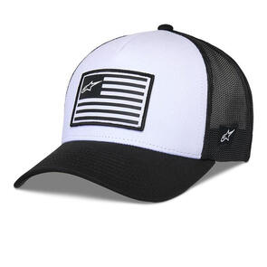 ALPINESTARS FLAG SNAPBACK HAT WHITE/BLACK