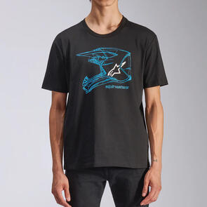 ALPINESTARS MX HELMET CSF TEE BLACK/BLUE