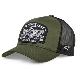 ALPINESTARS HERITAGE PATCH TRUCKER HAT MILITARY/BLACK ONE SIZE