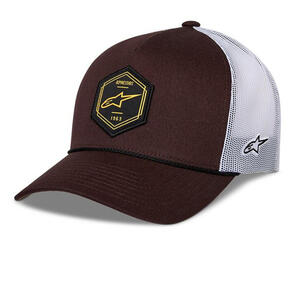 ALPINESTARS HEXEON TRUCKER HAT BROWN/WHITE ONE SIZE