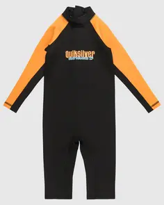 QUIKSILVER TODDLERS EVERYDAY HEAT-SUIT BLACK ORANGE
