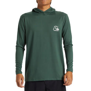 QUIKSILVER DNA BUBBLE LOGO SURF TEE HD FOREST