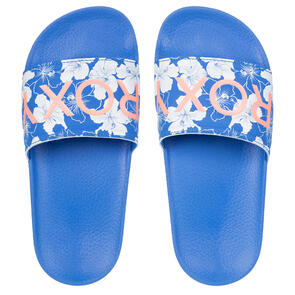 ROXY GIRLS RG SLIPPY II SLIDE BAJA BLUE/WHITE