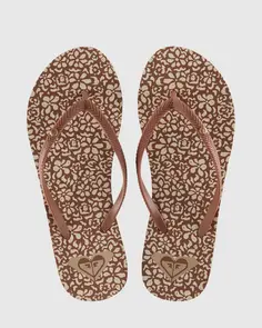 ROXY BERMUDA PRINT SANDAL BROWN/SAND