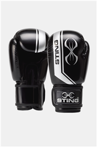 STING ARMALITE BOXING GLOVE BLACK / SILVER 16OZ