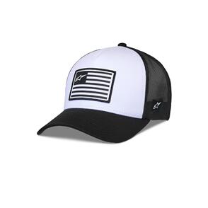 ALPINESTARS FLAG SNAPBACK HAT WHITE/BLACK 