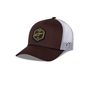 ALPINESTARS HEXEON TRUCKER HAT BROWN/WHITE ONE SIZE