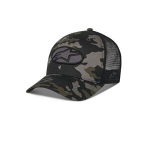 ALPINESTARS OBLIQUE CAMO TRUCKER HAT BLACK CAMO/BLACK ONE SIZE