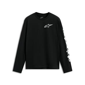 ALPINESTARS TRACKSIDE LONG SLEEVE CSF TEE BLACK/WHITE