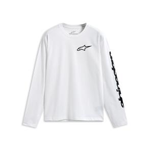 ALPINESTARS TRACKSIDE LONG SLEEVE CSF TEE WHITE/BLACK