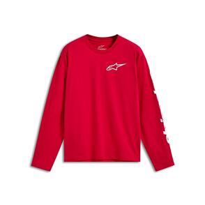 ALPINESTARS TRACKSIDE LONG SLEEVE CSF TEE RED/WHITE