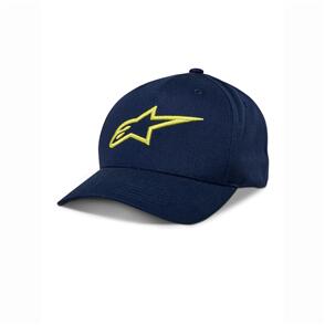 ALPINESTARS AGELESS SNAPBACK HAT NAVY/HI VIZ YELLOW