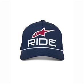 ALPINESTARS RIDE COMP SNAPBACK HAT NAVY/WHITE/RED 