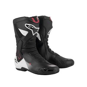 ALPINESTARS ROAD  SMX-6 V3 BOOTS BLACK/WHITE/RED GRAPHIC