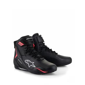 ALPINESTARS ROAD  WOMENS STELLA FASTER 4 DRYSTAR SHOES BLACK/GRAY/CORAL FLUORO