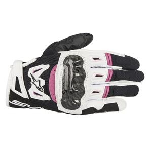 ALPINESTARS ROAD  STELLA SMX-2 AIR CARBON GLOVES BLACK/WHITE/FUCHSIA