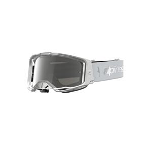 ALPINESTARS VISION 8 AMBER GOGGLE WHITE/SILVER MIRROR SILVER LENS