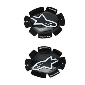 ALPINESTARS GP PLUS KNEE SLIDERS BLACK/WHITE ONE SIZE