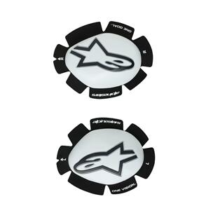 ALPINESTARS GP PLUS KNEE SLIDERS WHITE/BLACK ONE SIZE