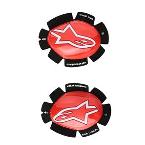 ALPINESTARS GP PLUS KNEE SLIDERS RED/WHITE ONE SIZE