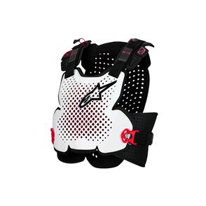 ALPINESTARS A-4 PLASMA CHEST PROTECTOR BLACK/RED/WHITE