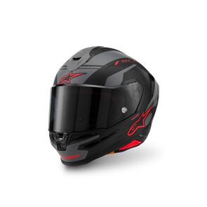 ALPINESTARS SUPERTECH R7 HELMET A-CORE BLACK/GRAY/RED MATTE