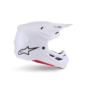 ALPINESTARS S-M7 HELMET SOLID GLOSS WHITE