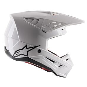 ALPINESTARS 2025 S-M5 SOLID HELMET WHITE GLOSS