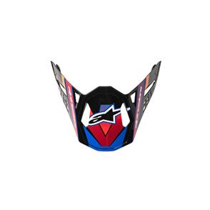 ALPINESTARS S-M10 VISOR ERA BLUE/RED/YELLOW FLUORO GLOSS
