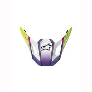 ALPINESTARS S-M7 FUSE VISOR WHITE/YELLOW FLUORO/PURPLE GLOSS
