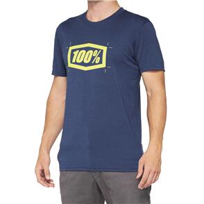 100% CROPPED TECH-TEE NAVY 