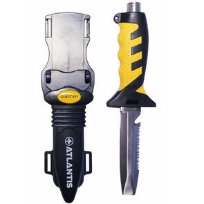 ATLANTIS QUEST K11 DIVE KNIFE YELLOW