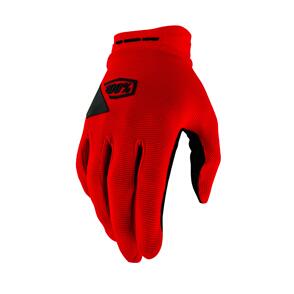 100% RIDECAMP GEL GLOVES RED 